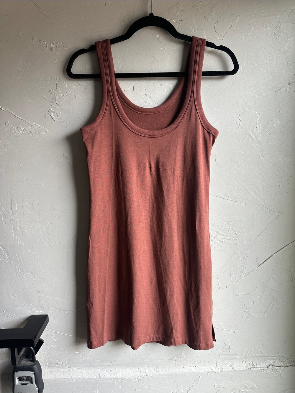 Lululemon Classic Fit‎ Cotton Linen Blend Scoop Dress Athleisure Travel Casual - Picture 2 of 8